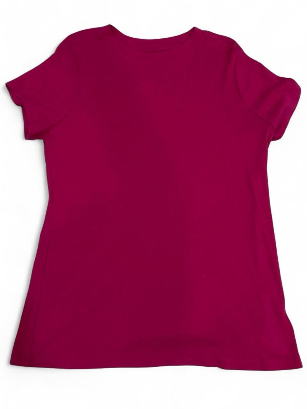 a new day Short Sleeve Crewneck Top in Raspberry